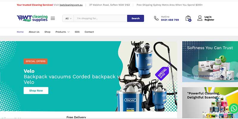 BWT Cleaning Supplies - WooCommerce
